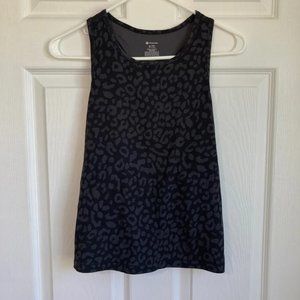 Grey animal print athletic tank women’s size S